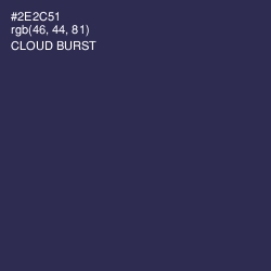 #2E2C51 - Cloud Burst Color Image
